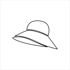 women's hat icon vector illustration, fashion vector design