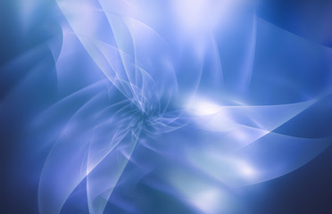 Abstract blue flower full screen