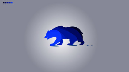 Color gradient and simple-flat animal design for template or background. This illustration suit for fully background or simply as an instrument.