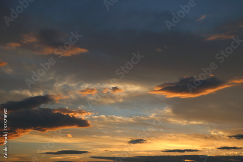 夏の夕方の空の光景 Wall Mural Wallpaper Murals 石井雅夫