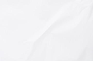 white crumpled paper texture background.	