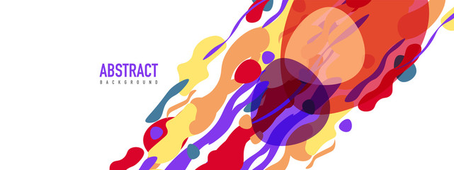 Trendy liquid style shapes abstract design, dynamic vector background for placards, brochures, posters, web landing pages, covers or banners