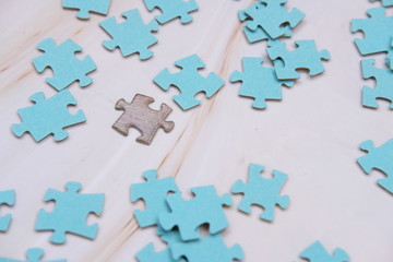 puzzle pieces on a white background