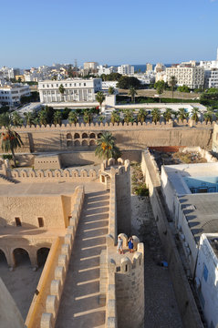 Top view of Sousse. Eastern architecture. Tunisia
