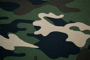 Military camouflage fabric, cloth background