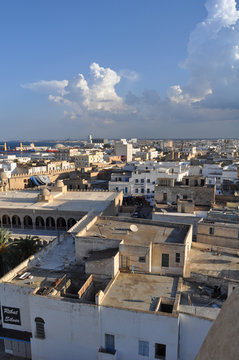 Top view of Sousse. Eastern architecture. Tunisia