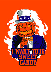 vector illustration of uncle jack