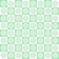 Polka dot grid graphics.Circular grid pattern.abstract background.green and white color.Illustrations with circles and square