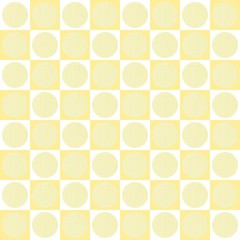 Polka dot grid graphics.Circular grid pattern.abstract background.yellow and white color.Illustrations with circles and square