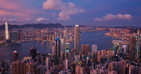 Fototapeta na wymiar Hong Kong sunset