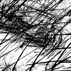 The grunge texture is black and white. Brush strokes