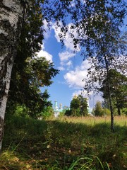 A NEW JERUSALEM MONASTERY, Istra, Moscow region, Russia. This church is a copy of Church of the Holy Sepulchre in Jerusalem. An old monastery in the sunshine day at summer season.