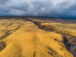 Fototapeta na wymiar Unbelievable volcanic landscape. Amazing nature of Hawaii