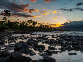 Amazing sunset. Hawaii
