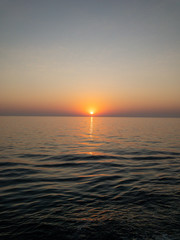 sunset over the ocean