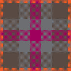 Pixel background vector design. Modern seamless pattern plaid. Square texture fabric. Tartan scottish textile. Beauty color madras ornament.