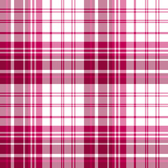 Creative plaid pattern in bright pink and white colors.