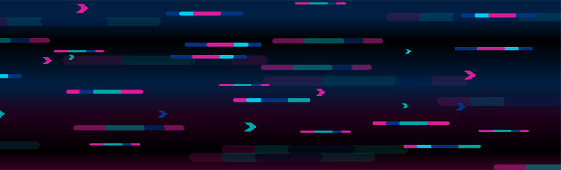 Abstract colorful geometric minimal tech background. Retro futuristic vector banner design