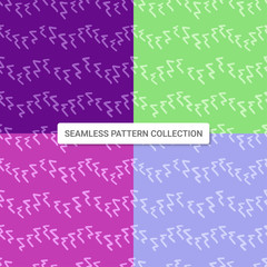 Seamless pattern with abstract zig zag shapes, vector illustration