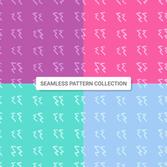 Seamless pattern with abstract zig zag shapes, vector illustration