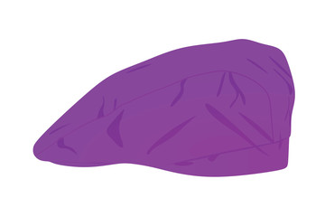 Purple cook hat. vector illustration
