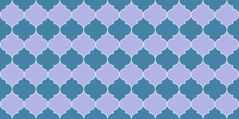 Moroccan Seamless Ornament Ramadan Traditional Mosque Golden Tile. Eid Mubarak 