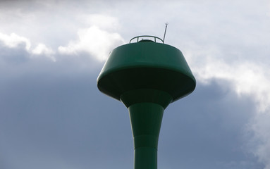 Green Bucket of water