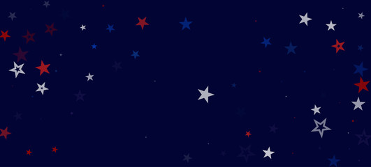 Fototapeta premium National American Stars Vector Background. USA Labor Memorial President's Independence 11th of November Veteran's 4th of July Day 