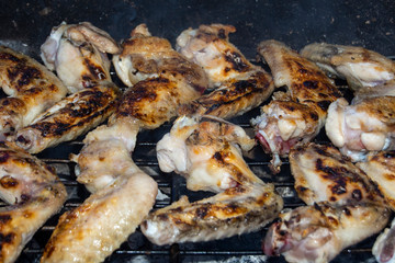 Alas de pollo en barbacoa