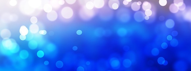 abstract blue background with bokeh