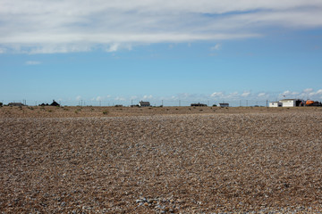 Dungeness stone beach huts