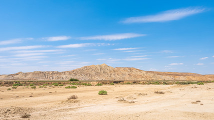 Amazing beautiful mountains in the desert area