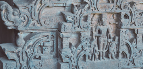 detail of a stone carving