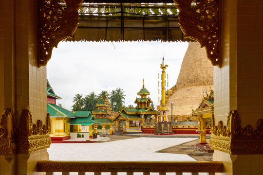The beauty of Myanmar architecture at Shwe Taung Zar Pagoda, the most important temple in Dawei.