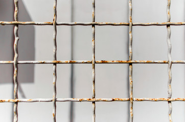 pattern old metal lattice fence