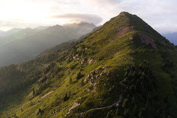 Fototapeta premium Sonnenaufgang am Krahbergzinken