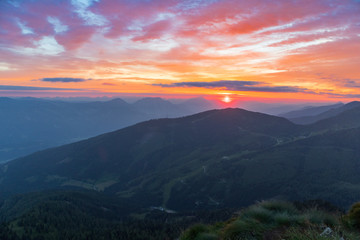 Obraz premium Sonnenaufgang am Krahbergzinken