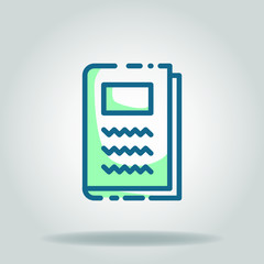 note book icon or logo in  twotone
