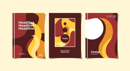 Modern paper design layout template, for any advertisement, marketing purpose, book cover, presentation product publication or poster.