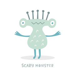 Cute Halloween Monster character