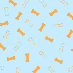bone pattern vector. line bone