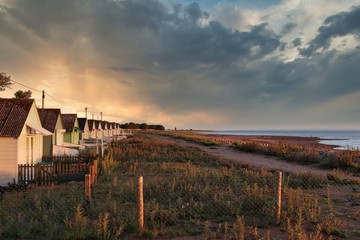 Obraz premium moody sky at the beach