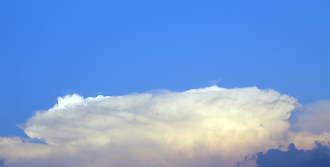 Monsoon clouds looming in blue sky on sunset - Weather Background