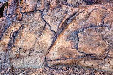 Wall of Granite rock
