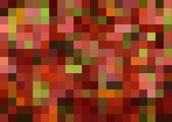 seamless pattern, background, texture, stained glass, glass, shards, pixels, mosaic, squares, brown, green, orange, red, graphics, geometric, lines, print, photo background, dark background, 