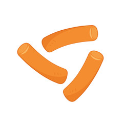 Tteokbokki Noodle vector. korean food. Spicy rice cake.