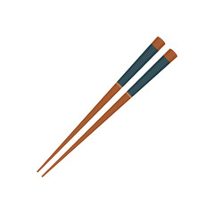 Chopsticks vector. chopsticks white background. wallpaper. free space for text. copy space.