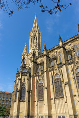 Buen Pastor Cathedral in the city of San Sebastian, Basque Country, Spain.