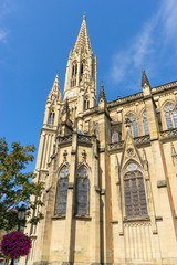 Fototapeta na wymiar Buen Pastor Cathedral in the city of San Sebastian, Basque Country, Spain.