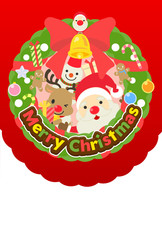 クリスマスカード素材